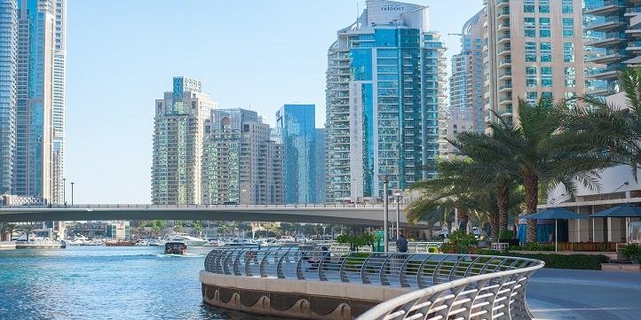 Dubai Marina canal Location and Connectivity